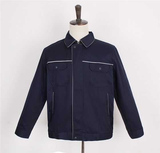 藏藍色工服夾克
