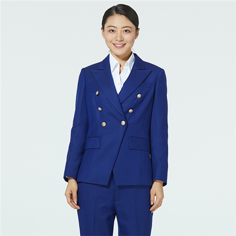 時尚寶藍色西服