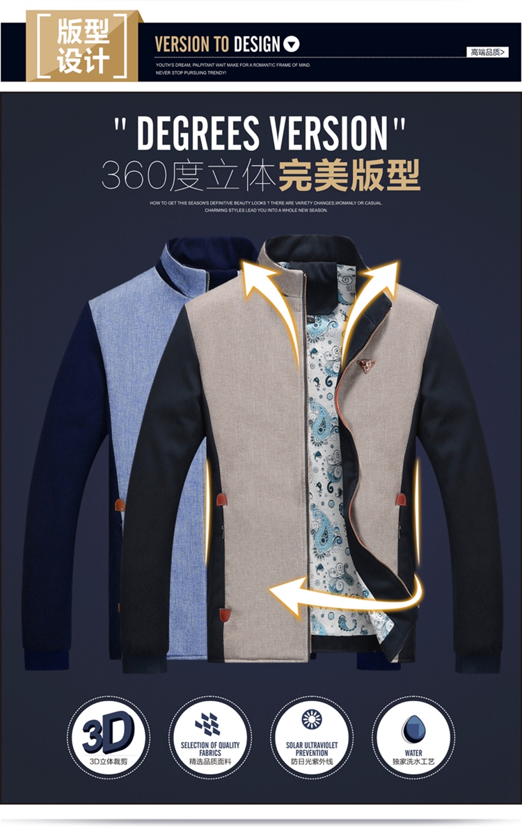 秋季修身夾克