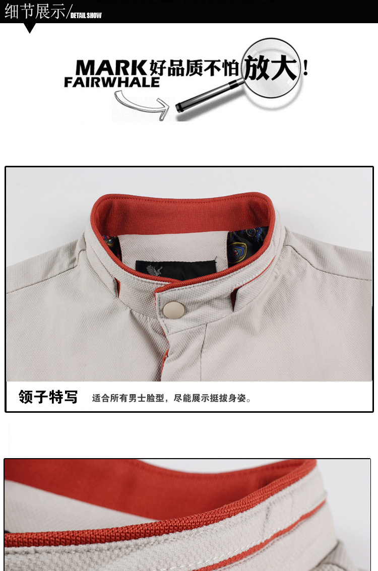 時尚修身夾克