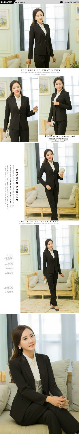 女性休閑一粒扣西裝