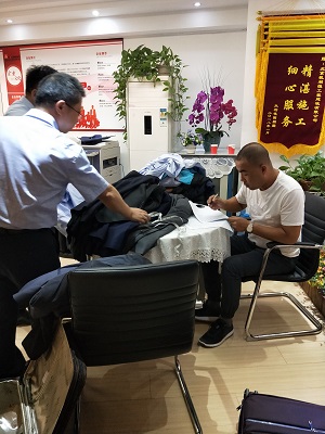 西服量體記錄尺寸