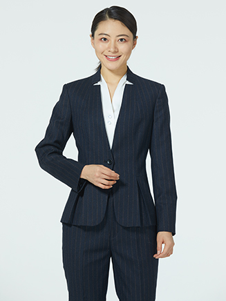 時尚無領西服